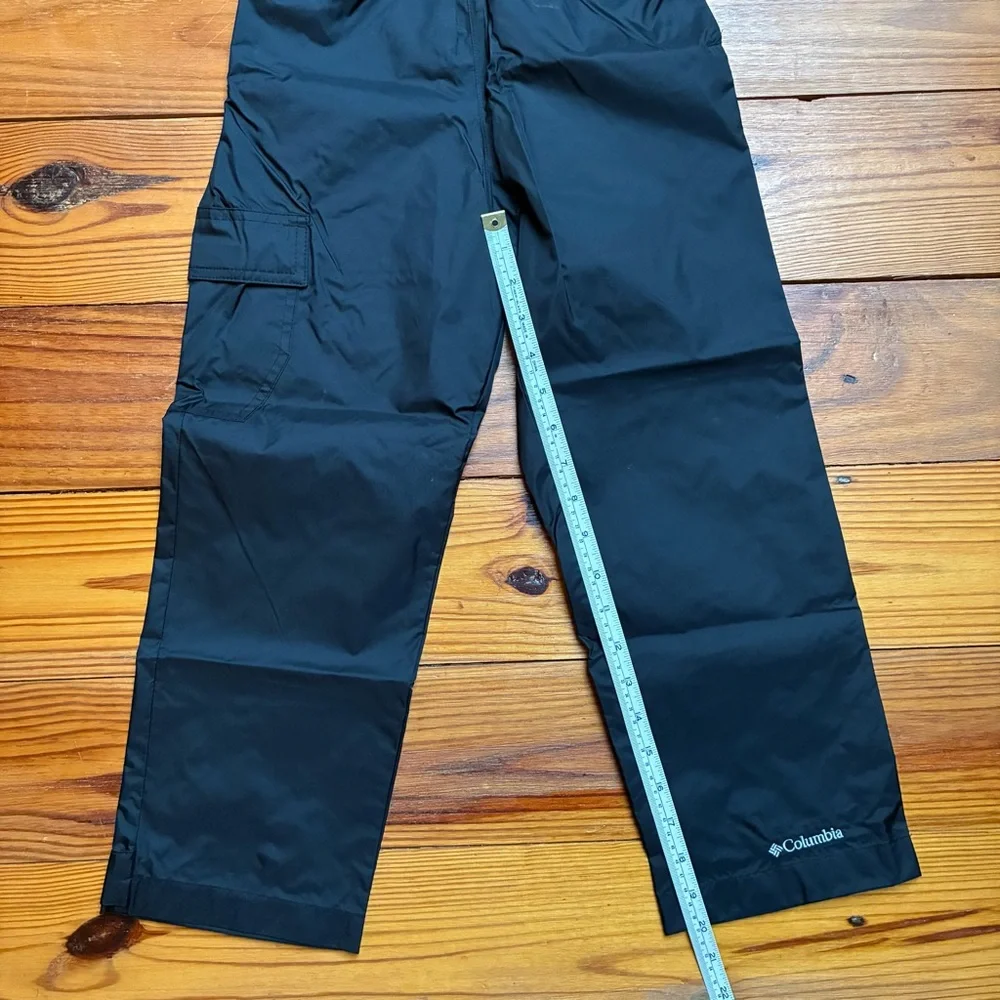 Columbia Black Rain Pants, NWOT, 6/7